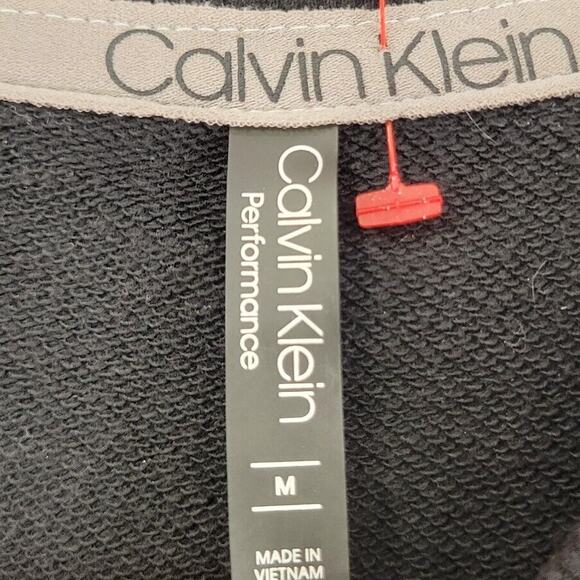 Calvin Klein Sweater Womens M Black Crop Performance Crewneck Sweatshirt - Picture 5 of 8